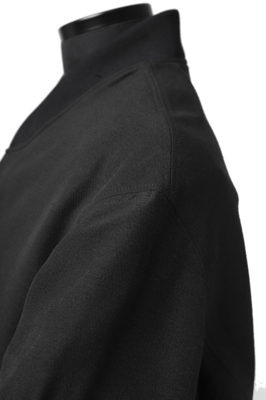 画像をギャラリービューアに読み込む, SOSNOVSKA exclusive WIDE PATCH POCKET BOMBER JACKET (BLACK)