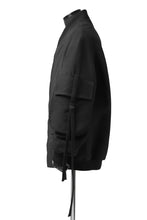 画像をギャラリービューアに読み込む, SOSNOVSKA exclusive WIDE PATCH POCKET BOMBER JACKET (BLACK)