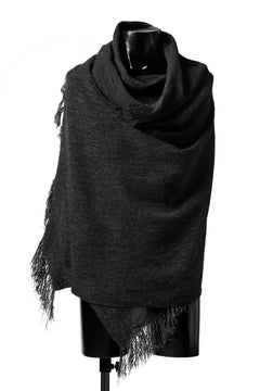 Load image into Gallery viewer, blackcrow stole wo/co/ny woven (MIX BLACK)