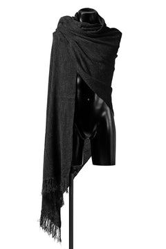 Load image into Gallery viewer, blackcrow stole wo/co/ny woven (MIX BLACK)