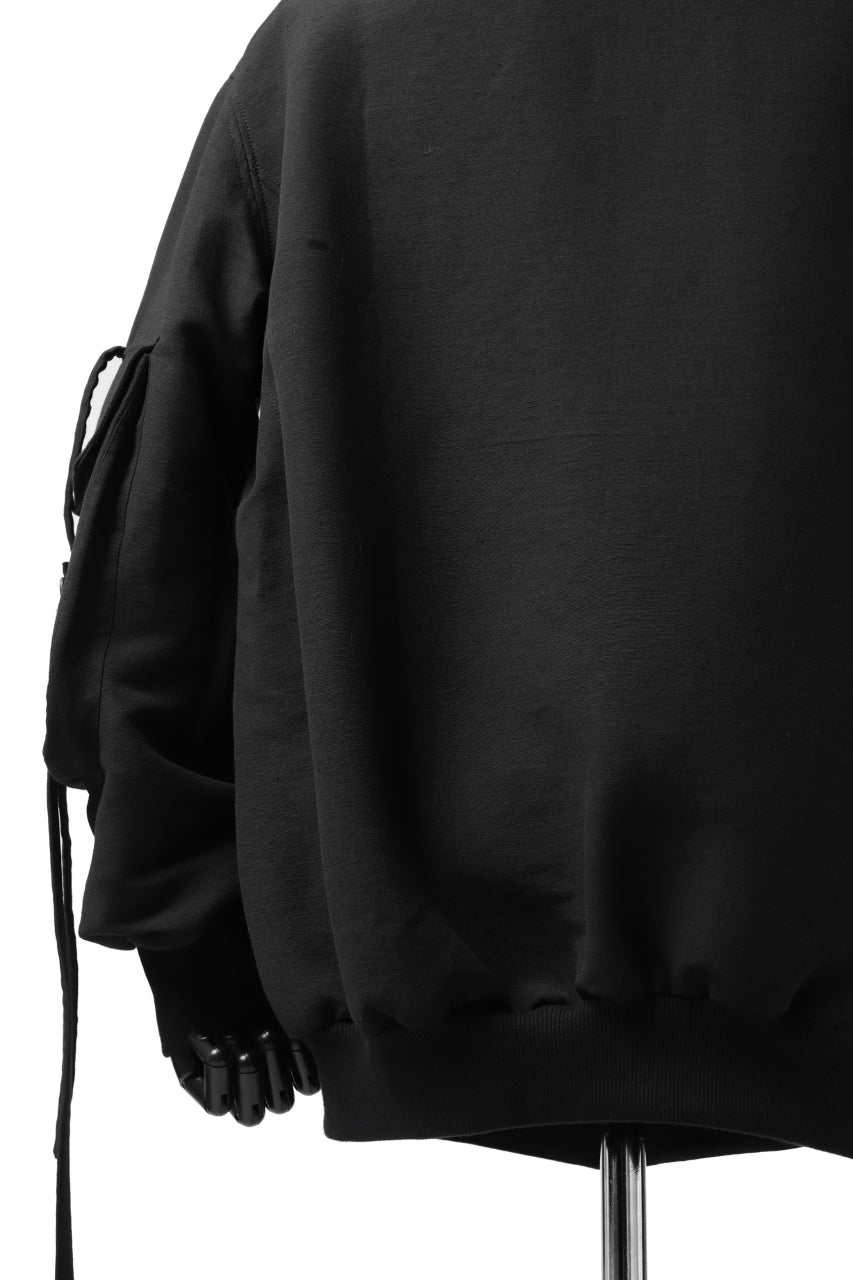 画像をギャラリービューアに読み込む, SOSNOVSKA exclusive WIDE PATCH POCKET BOMBER JACKET (BLACK)
