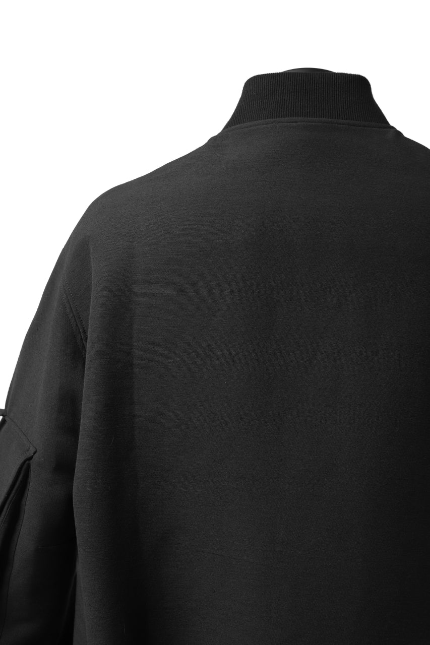 画像をギャラリービューアに読み込む, SOSNOVSKA exclusive WIDE PATCH POCKET BOMBER JACKET (BLACK)