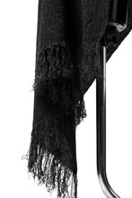 Load image into Gallery viewer, blackcrow stole wo/co/ny woven (MIX BLACK)