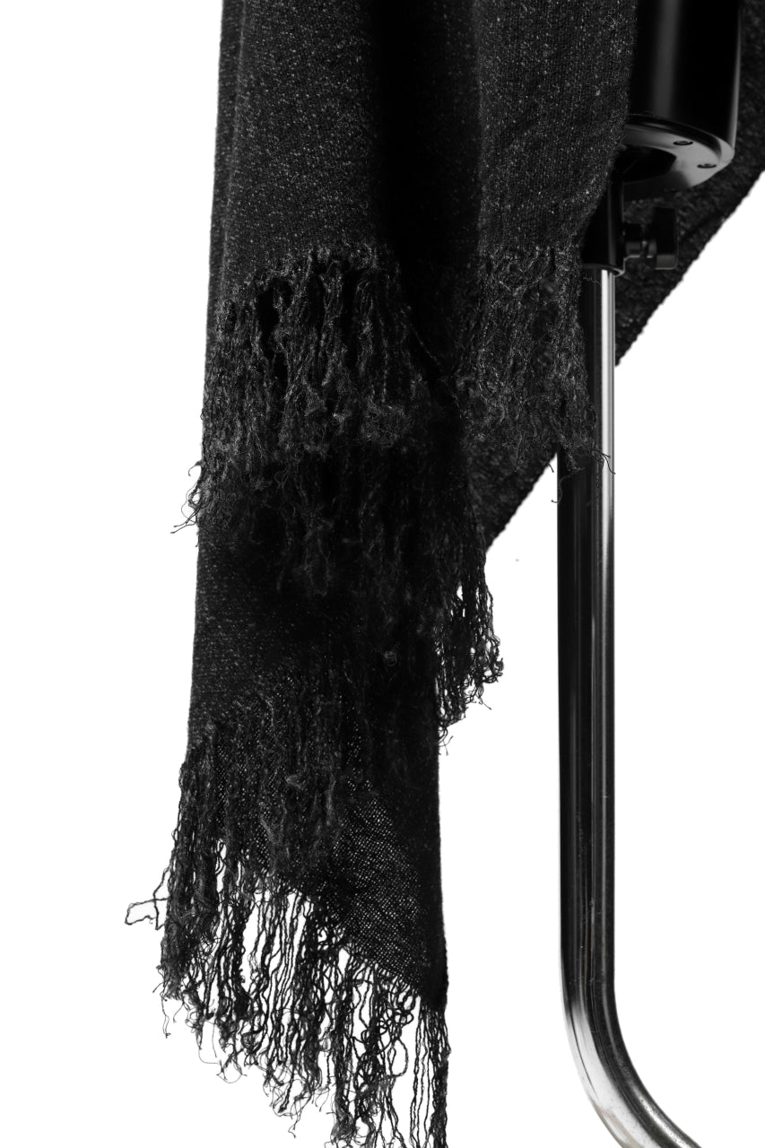 Load image into Gallery viewer, blackcrow stole wo/co/ny woven (MIX BLACK)