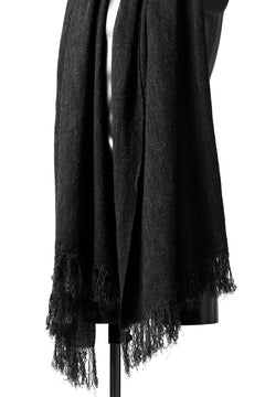 Load image into Gallery viewer, blackcrow stole wo/co/ny woven (MIX BLACK)