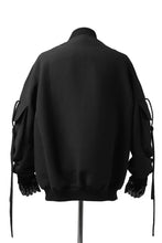 画像をギャラリービューアに読み込む, SOSNOVSKA exclusive WIDE PATCH POCKET BOMBER JACKET (BLACK)