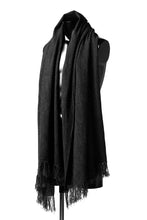 Load image into Gallery viewer, blackcrow stole wo/co/ny woven (MIX BLACK)