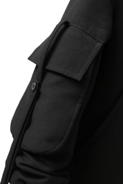 画像をギャラリービューアに読み込む, SOSNOVSKA exclusive WIDE PATCH POCKET BOMBER JACKET (BLACK)