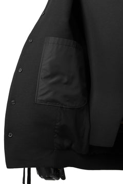 画像をギャラリービューアに読み込む, SOSNOVSKA exclusive WIDE PATCH POCKET BOMBER JACKET (BLACK)