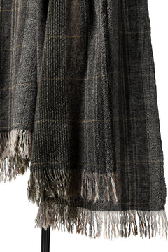 Load image into Gallery viewer, blackcrow stole wo/ny woven (GREY CHECK)