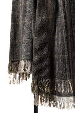 Load image into Gallery viewer, blackcrow stole wo/ny woven (GREY CHECK)