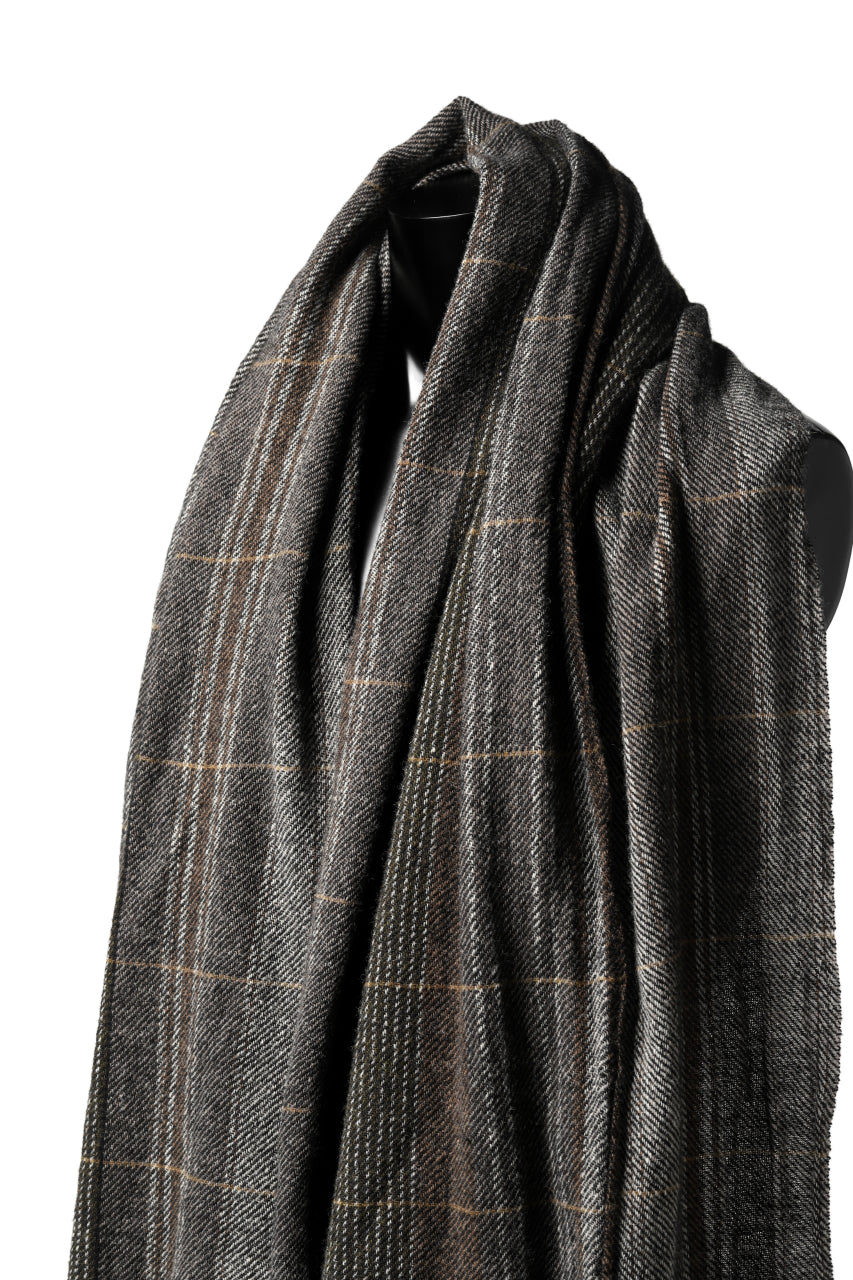 Load image into Gallery viewer, blackcrow stole wo/ny woven (GREY CHECK)