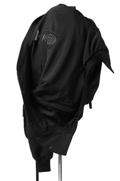 画像をギャラリービューアに読み込む, SOSNOVSKA exclusive WIDE PATCH POCKET BOMBER JACKET (BLACK)