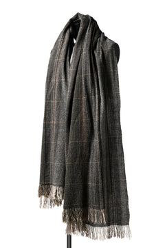 Load image into Gallery viewer, blackcrow stole wo/ny woven (GREY CHECK)