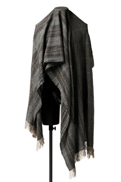 Load image into Gallery viewer, blackcrow stole wo/ny woven (GREY CHECK)