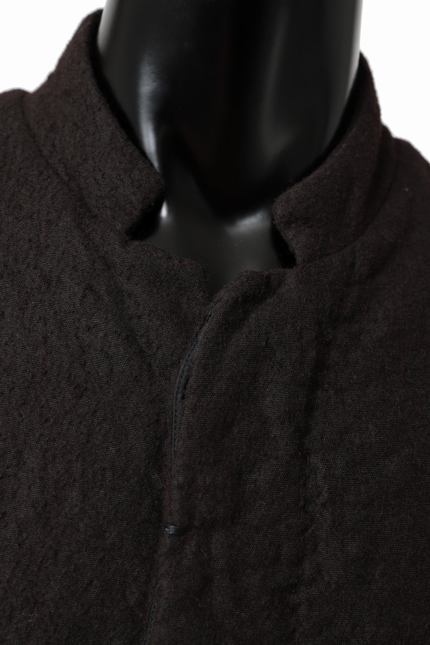 画像をギャラリービューアに読み込む, SOSNOVSKA DISCARTED STICHED COAT (EBONY)