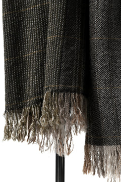 Load image into Gallery viewer, blackcrow stole wo/ny woven (GREY CHECK)