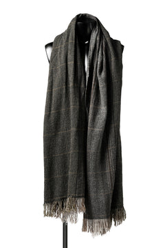 Load image into Gallery viewer, blackcrow stole wo/ny woven (GREY CHECK)