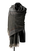 Load image into Gallery viewer, blackcrow stole wo/ny woven (GREY CHECK)