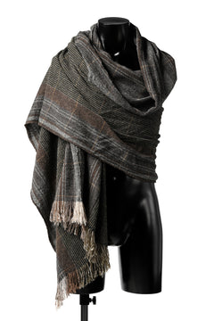 Load image into Gallery viewer, blackcrow stole wo/ny woven (GREY CHECK)