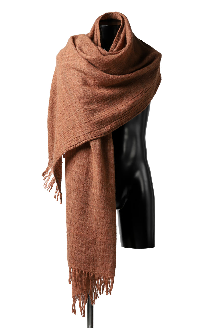 Load image into Gallery viewer, blackcrow stole wool (PERSIMMON)