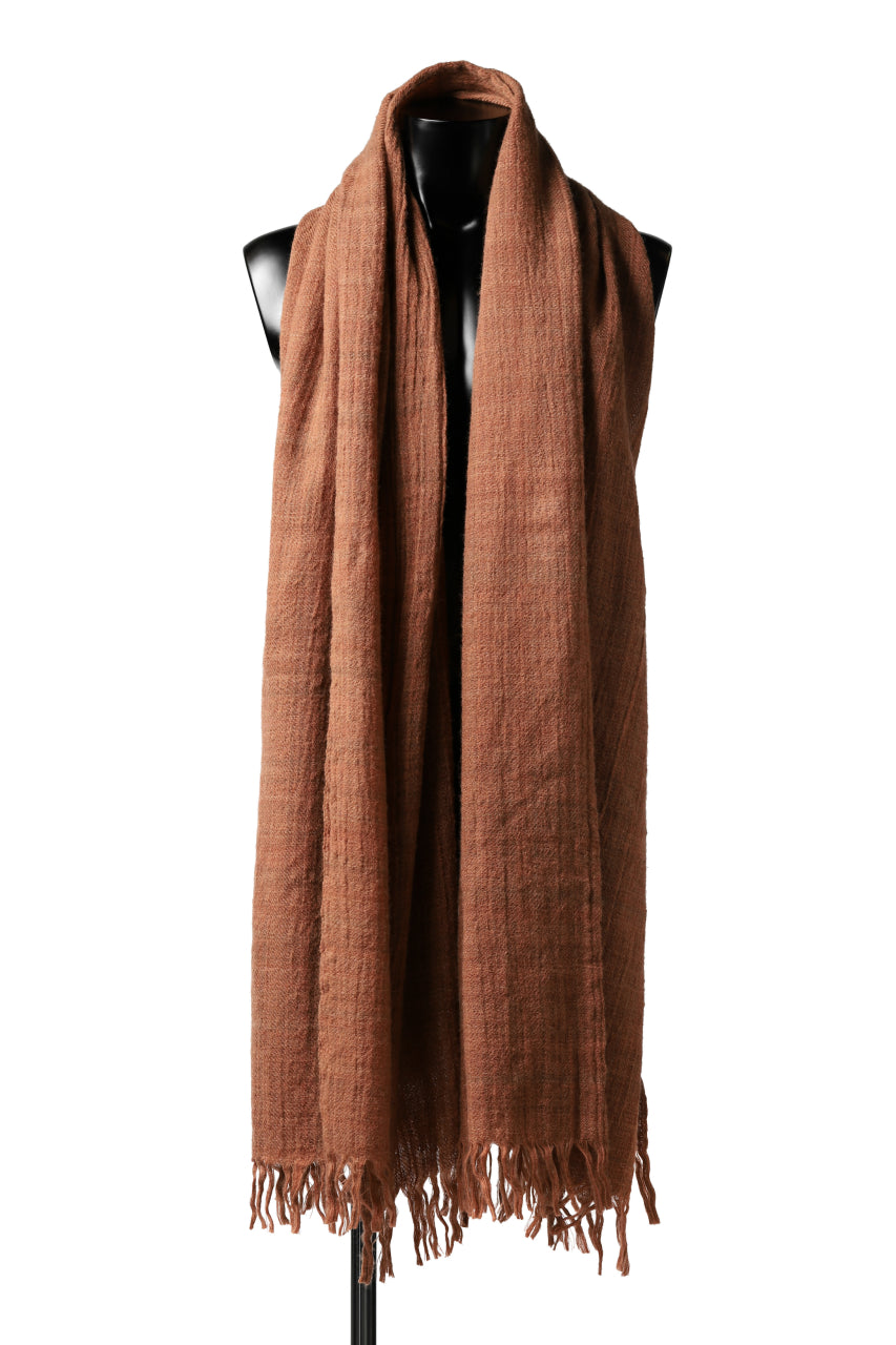 Load image into Gallery viewer, blackcrow stole wool (PERSIMMON)