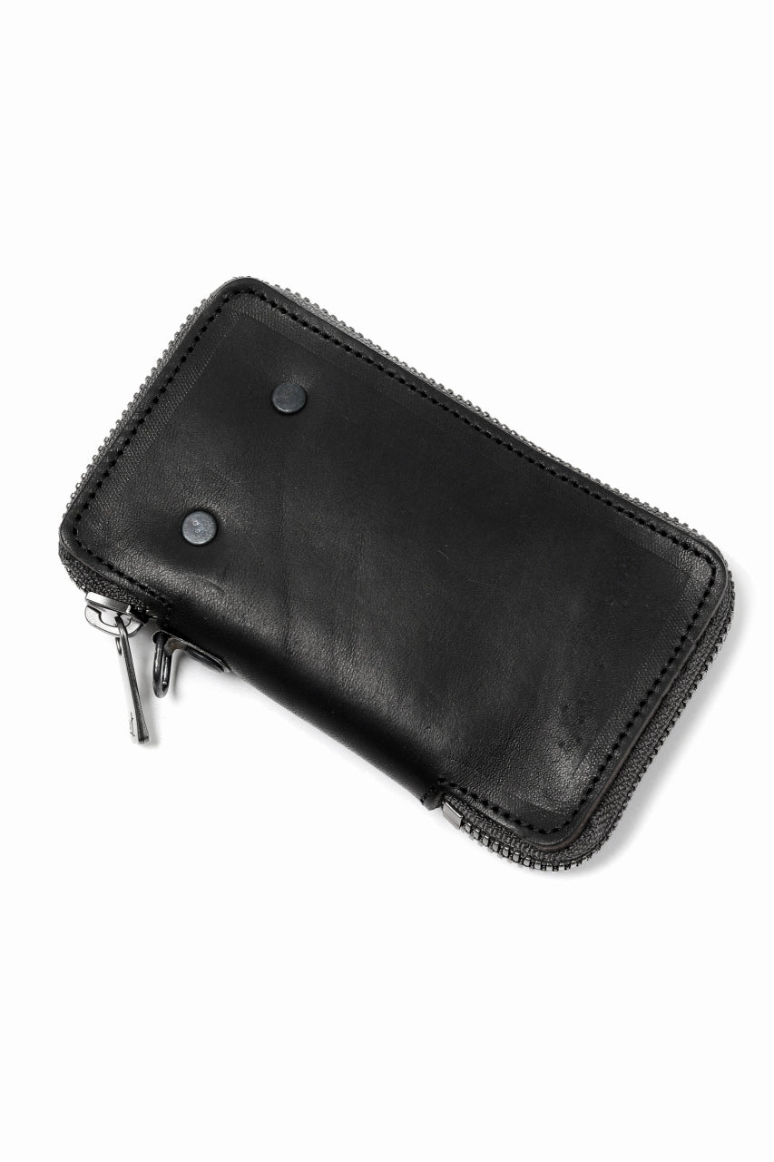 画像をギャラリービューアに読み込む, Portaille "Limited Made" ZIP KEY CASE / Italy Vachetta (BLACK)