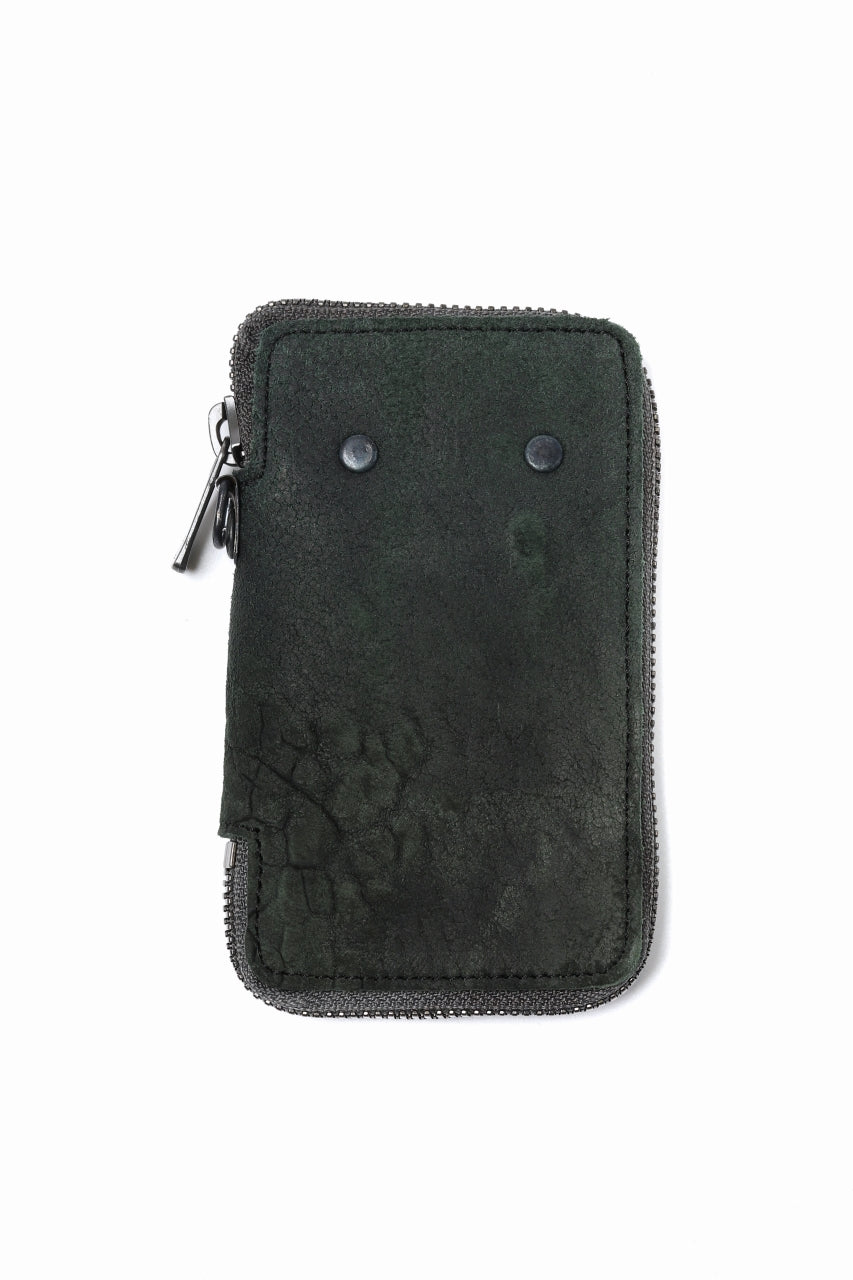 画像をギャラリービューアに読み込む, Portaille "Limited Made" ZIP KEY CASE / REVERSED CULATTA (DARK GREEN)