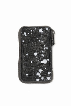 画像をギャラリービューアに読み込む, Portaille "Limited Made" ZIP KEY CASE / Oiled Kip handpainted (BLACK)