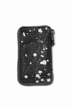 画像をギャラリービューアに読み込む, Portaille "Limited Made" ZIP KEY CASE / Oiled Kip handpainted (BLACK)