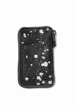 画像をギャラリービューアに読み込む, Portaille "Limited Made" ZIP KEY CASE / Oiled Kip handpainted (BLACK)