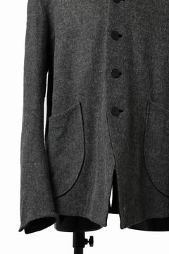 画像をギャラリービューアに読み込む, SOSNOVSKA HAIRY JERSEY JACKET (GREY)