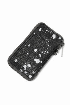 画像をギャラリービューアに読み込む, Portaille "Limited Made" ZIP KEY CASE / Oiled Kip handpainted (BLACK)