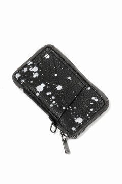 画像をギャラリービューアに読み込む, Portaille "Limited Made" ZIP KEY CASE / Oiled Kip handpainted (BLACK)