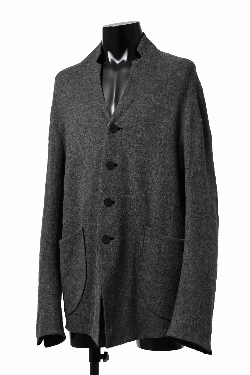 画像をギャラリービューアに読み込む, SOSNOVSKA HAIRY JERSEY JACKET (GREY)