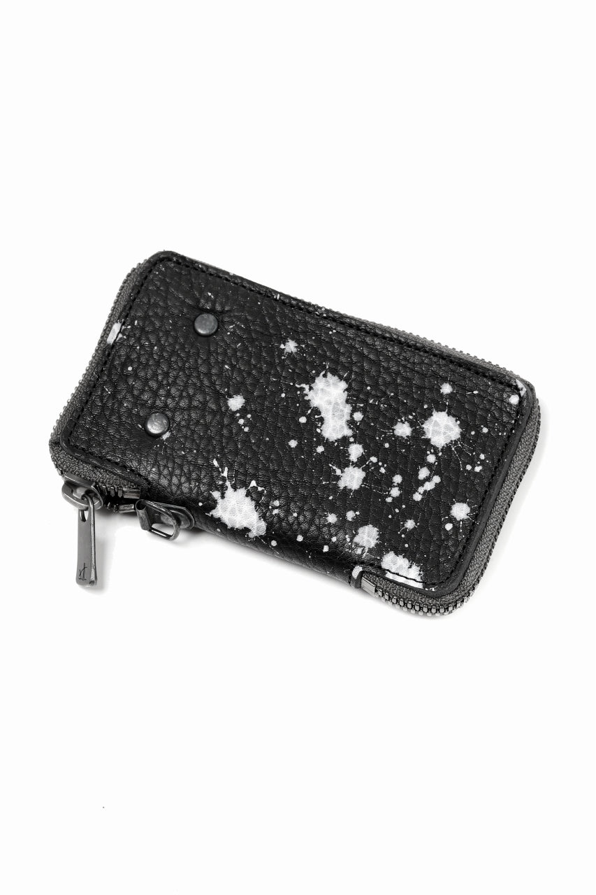 画像をギャラリービューアに読み込む, Portaille "Limited Made" ZIP KEY CASE / Oiled Kip handpainted (BLACK)