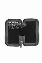 画像をギャラリービューアに読み込む, Portaille "Limited Made" ZIP KEY CASE / Oiled Kip handpainted (BLACK)