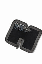 画像をギャラリービューアに読み込む, Portaille "Limited Made" ZIP KEY CASE / Oiled Kip handpainted (BLACK)