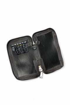 画像をギャラリービューアに読み込む, Portaille "Limited Made" ZIP KEY CASE / REVERSED CULATTA (DARK GREEN)