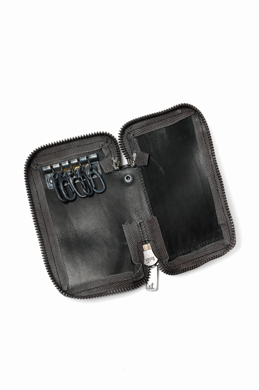 画像をギャラリービューアに読み込む, Portaille "Limited Made" ZIP KEY CASE / REVERSED CULATTA (DARK GREEN)