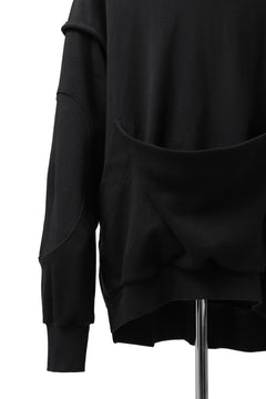 画像をギャラリービューアに読み込む, SOSNOVSKA HANGING POCKET SWEAT SHIRT (BLACK)