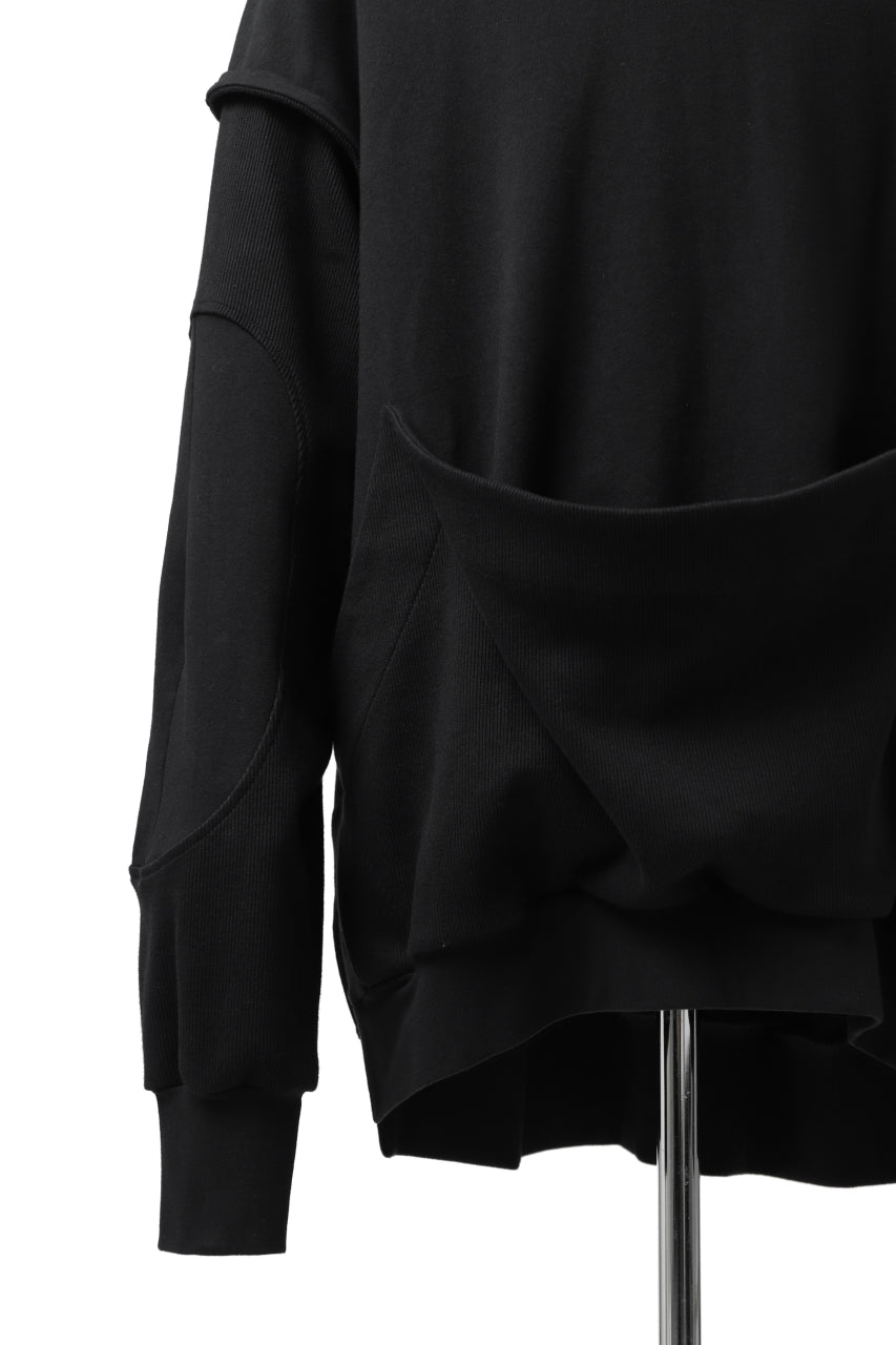 画像をギャラリービューアに読み込む, SOSNOVSKA HANGING POCKET SWEAT SHIRT (BLACK)