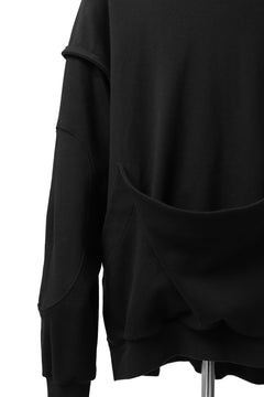 画像をギャラリービューアに読み込む, SOSNOVSKA HANGING POCKET SWEAT SHIRT (BLACK)
