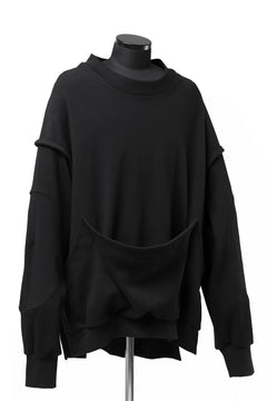 画像をギャラリービューアに読み込む, SOSNOVSKA HANGING POCKET SWEAT SHIRT (BLACK)
