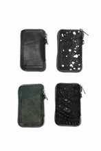 画像をギャラリービューアに読み込む, Portaille "Limited Made" ZIP KEY CASE / Oiled Kip handpainted (BLACK)