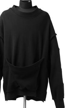画像をギャラリービューアに読み込む, SOSNOVSKA HANGING POCKET SWEAT SHIRT (BLACK)