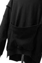 画像をギャラリービューアに読み込む, SOSNOVSKA HANGING POCKET SWEAT SHIRT (BLACK)