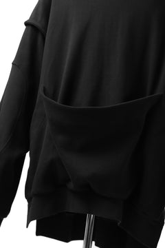 画像をギャラリービューアに読み込む, SOSNOVSKA HANGING POCKET SWEAT SHIRT (BLACK)