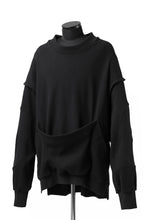 画像をギャラリービューアに読み込む, SOSNOVSKA HANGING POCKET SWEAT SHIRT (BLACK)