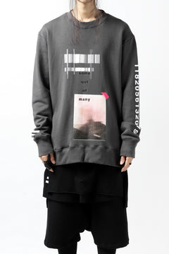 画像をギャラリービューアに読み込む, A.F ARTEFACT "NUMBERS" SWEATER TOPS (GREY)